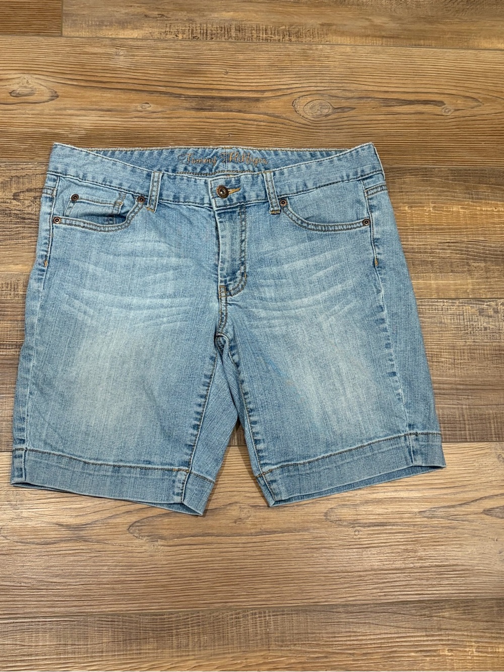 Tommy Hilfiger Y2K Light Blue Denim‎ Bermuda Shorts 8